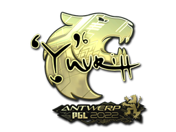 Item Sticker | yuurih (Gold) | Antwerp 2022