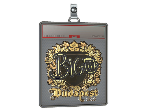 Item Sticker Slab | biguzera (Gold) | Budapest 2025