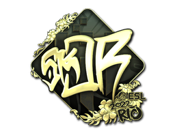 Cosmetic Sticker | sk0R (Gold) | Rio 2022 of Craft