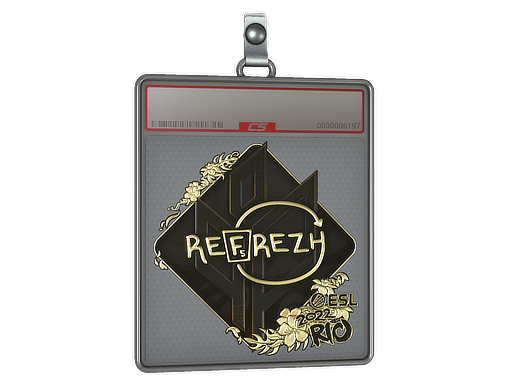 Item Sticker Slab | refrezh (Gold) | Rio 2022