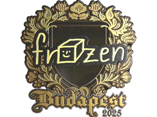 Item Sticker | frozen (Gold) | Budapest 2025