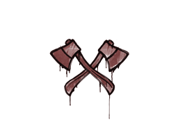 Item Graffiti | X-Axes (Brick Red)