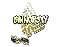 Item Sticker | sinnopsyy (Gold) | Paris 2023