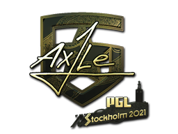 Item Sticker | Ax1Le (Gold) | Stockholm 2021