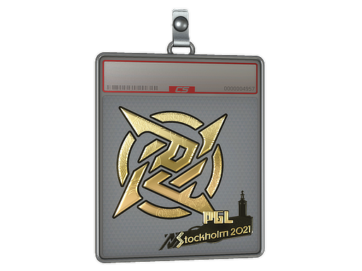 Item Sticker Slab | Ninjas in Pyjamas (Gold) | Stockholm 2021