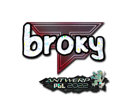 Item Sticker | broky (Glitter) | Antwerp 2022
