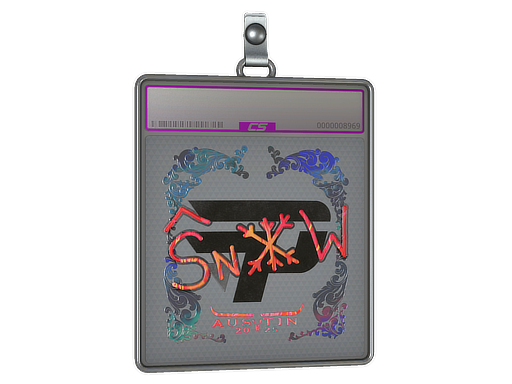 Item Sticker Slab | snow (Holo) | Austin 2025