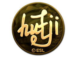 Item Sticker | hutji (Gold) | Katowice 2019