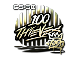 Cosmetic Sticker | 100 Thieves (Gold) | 2020 RMR of Craft