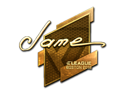 Item Sticker | Jame (Gold) | Boston 2018