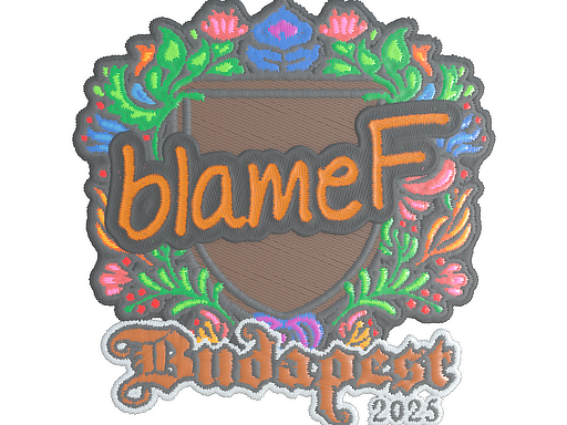 Item Sticker | blameF (Embroidered) | Budapest 2025