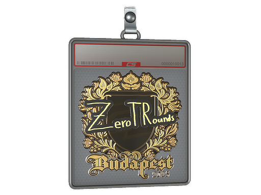 Item Sticker Slab | ztr (Gold) | Budapest 2025