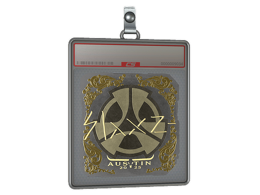 Item Sticker Slab | slaxz- (Gold) | Austin 2025