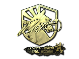 Item Sticker | nitr0 (Gold) | Antwerp 2022