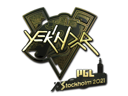 Item Sticker | YEKINDAR (Gold) | Stockholm 2021