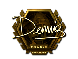 Item Sticker | dennis (Gold) | London 2018