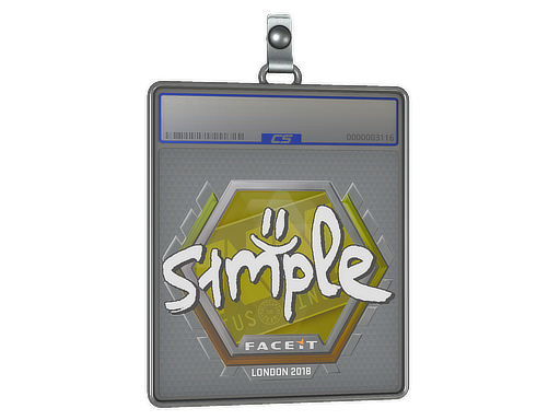 Item Sticker Slab | s1mple | London 2018