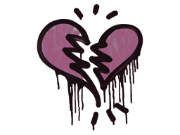 Item Sealed Graffiti | Broken Heart (Princess Pink)