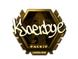 Item Sticker | Kjaerbye (Gold) | London 2018