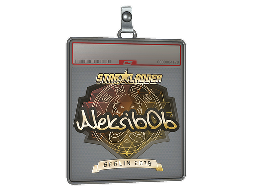 Item Sticker Slab | Aleksib (Gold) | Berlin 2019