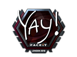 Item Sticker | yay (Foil) | London 2018