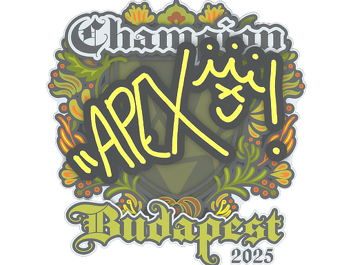 Item Sticker | apEX (Champion) | Budapest 2025