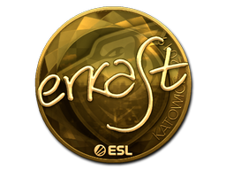 Item Sticker | erkaSt (Gold) | Katowice 2019