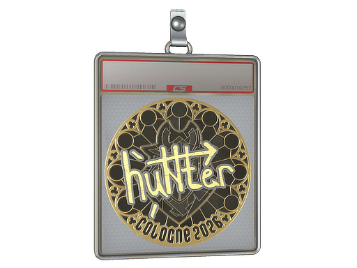 Item Sticker Slab | huNter- (Gold) | Cologne 2026