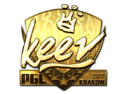 Item Sticker | keev (Gold) | Krakow 2017