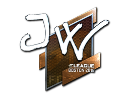 Item Sticker | JW (Foil) | Boston 2018