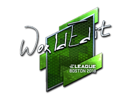 Item Sticker | WorldEdit (Foil) | Boston 2018
