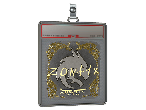 Item Sticker Slab | zont1x (Gold) | Austin 2025