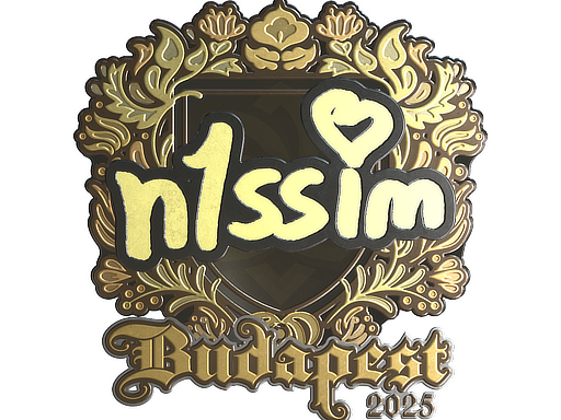 Item Sticker | n1ssim (Gold) | Budapest 2025