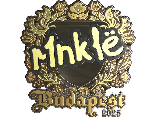 Item Sticker | r1nkle (Gold) | Budapest 2025