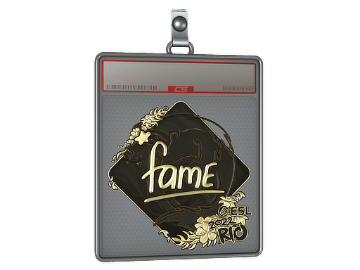 Item Sticker Slab | fame (Gold) | Rio 2022