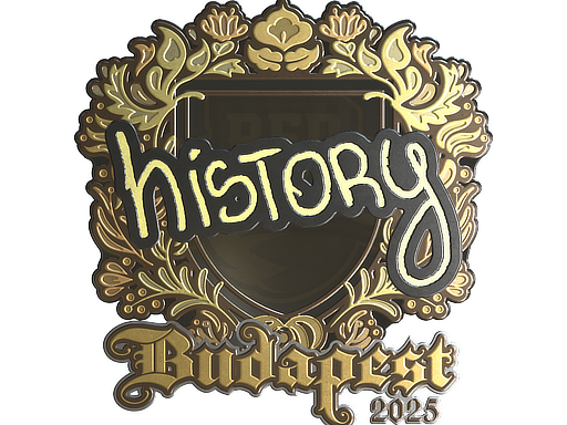 Item Sticker | History (Gold) | Budapest 2025