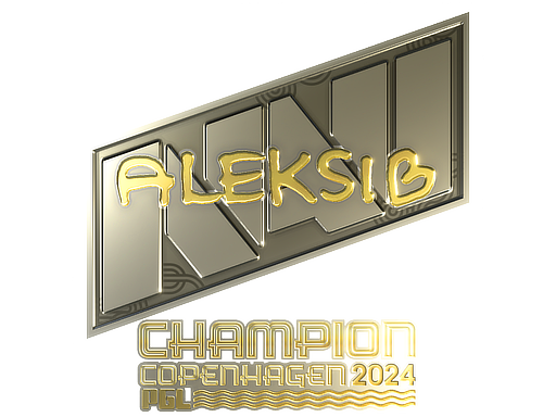 Item Sticker | Aleksib (Gold, Champion) | Copenhagen 2024