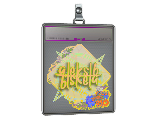 Item Sticker Slab | Aleksib (Holo) | Rio 2022
