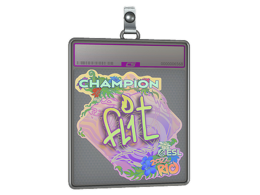 Item Sticker Slab | FL1T (Holo, Champion) | Rio 2022