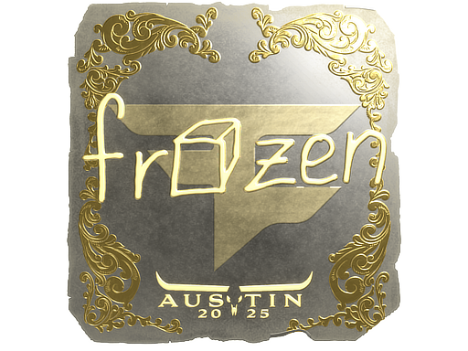 Item Sticker | frozen (Gold) | Austin 2025