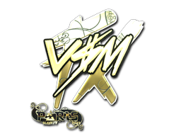 Item Sticker | v$m (Gold) | Paris 2023