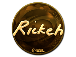Item Sticker | Rickeh (Gold) | Katowice 2019