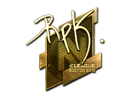 Item Sticker | RpK (Gold) | Boston 2018