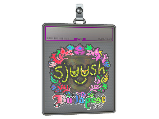 Item Sticker Slab | sjuush (Holo) | Budapest 2025