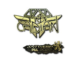Item Sticker | cadiaN (Gold) | Antwerp 2022