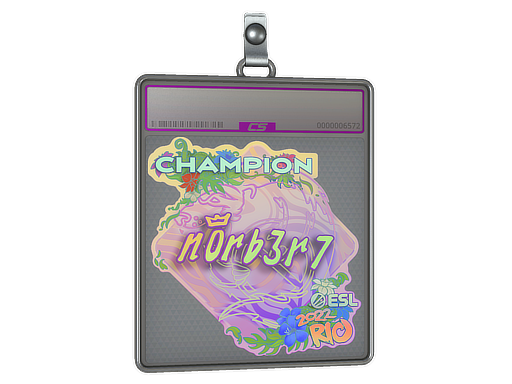 Item Sticker Slab | n0rb3r7 (Holo, Champion) | Rio 2022