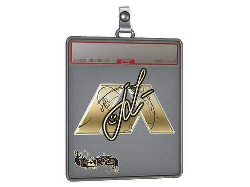 Item Sticker Slab | jL (Gold) | Paris 2023