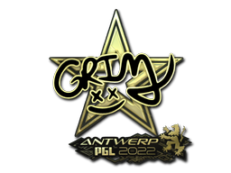 Item Sticker | Grim (Gold) | Antwerp 2022