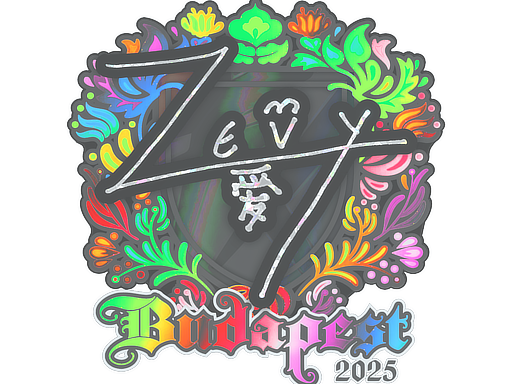 Item Sticker | zevy (Holo) | Budapest 2025
