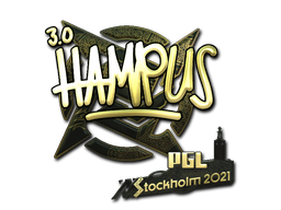 Item Sticker | hampus (Gold) | Stockholm 2021